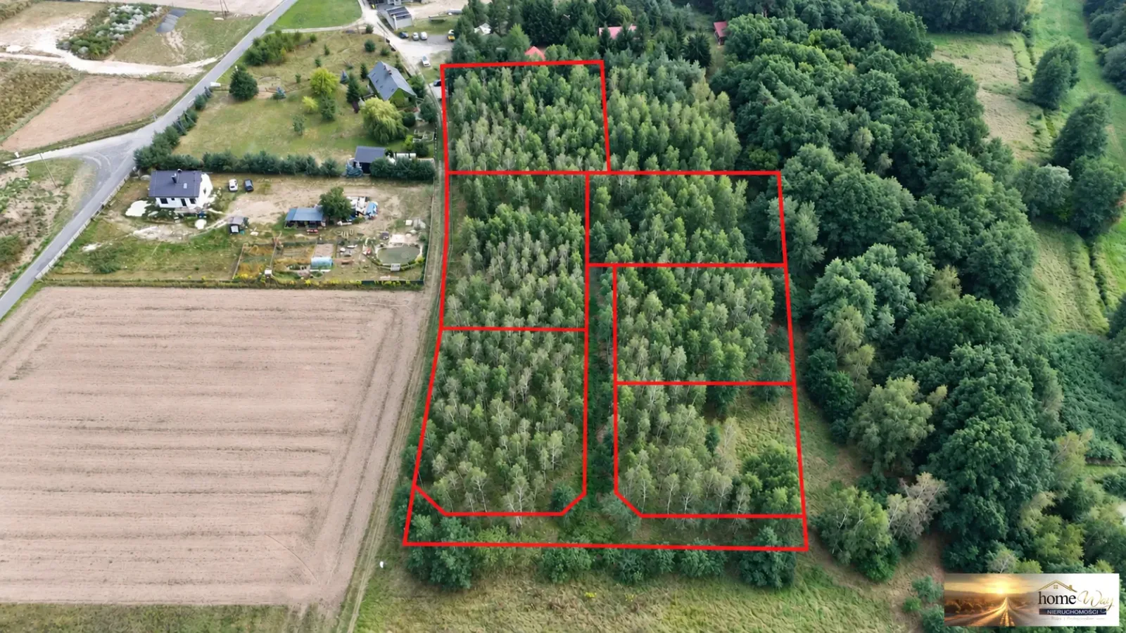 DZIAŁKA BUDOWLANA 1211 m² - WITKÓWEK